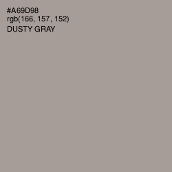 #A69D98 - Dusty Gray Color Image